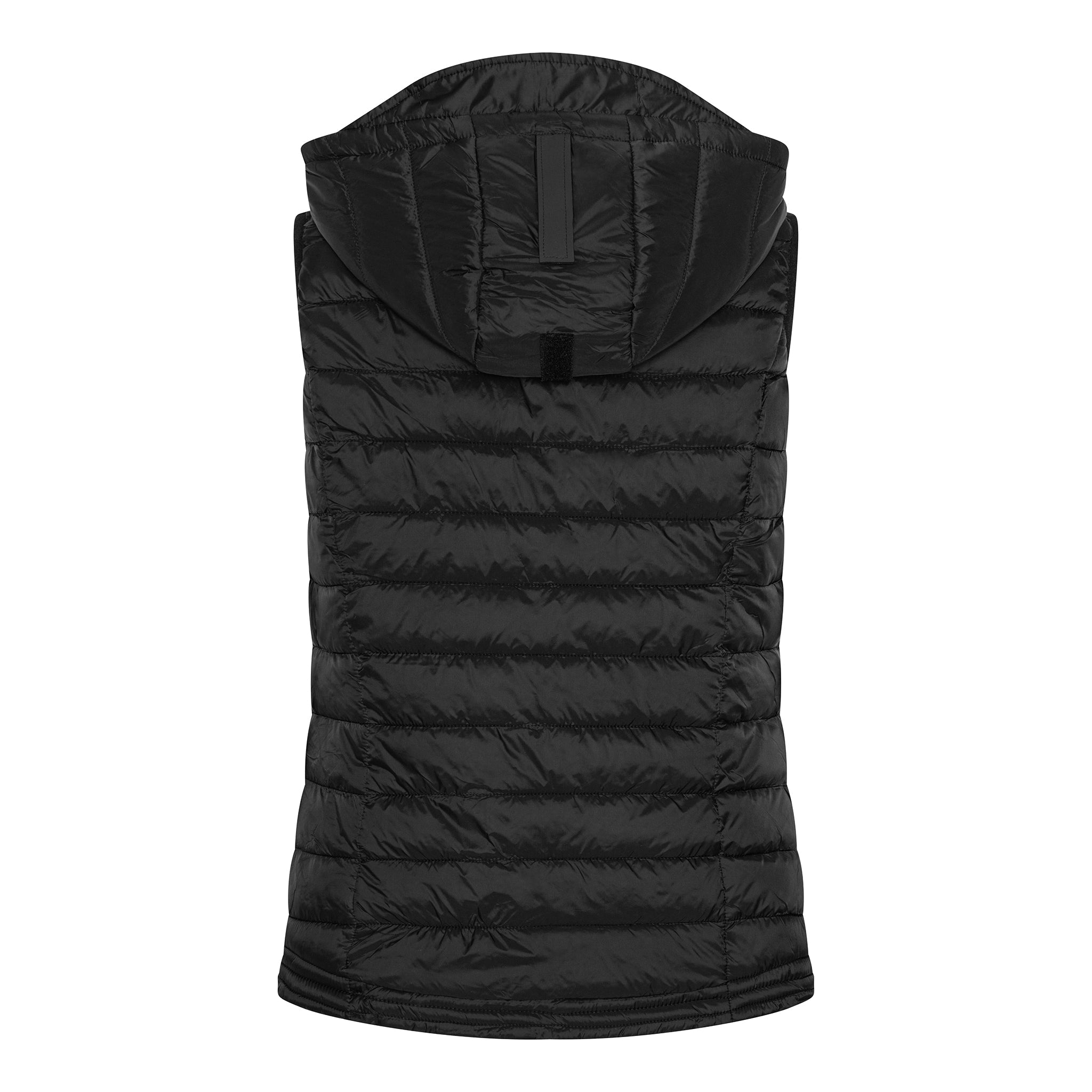 Vadderad väst med avtagbar huva från Saturne