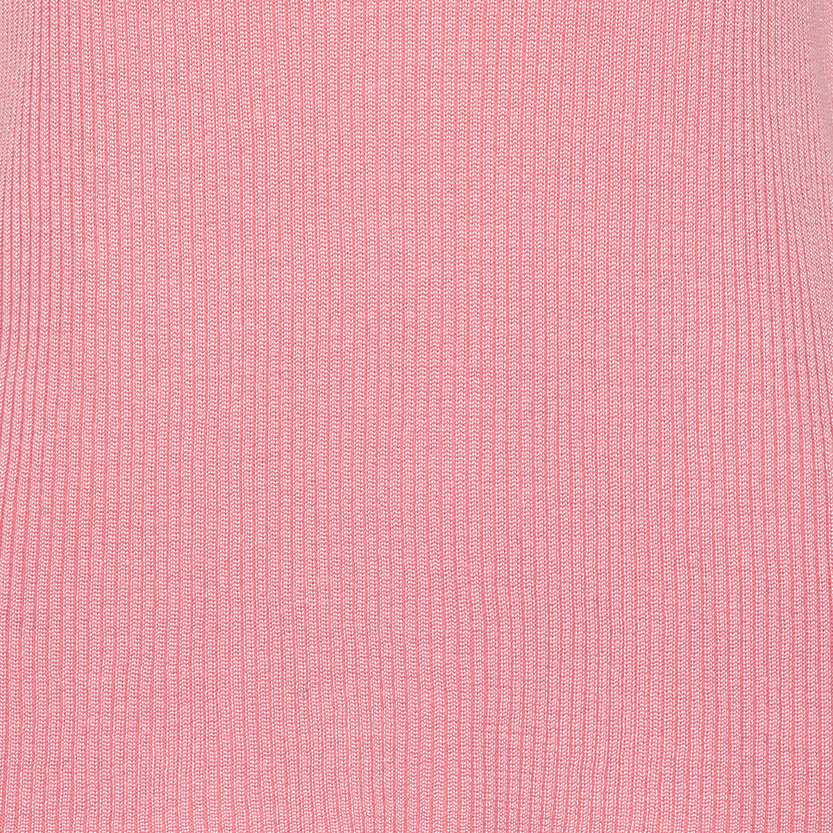 Ribbstickad tröja med hög hals och korta ärmar från Signature