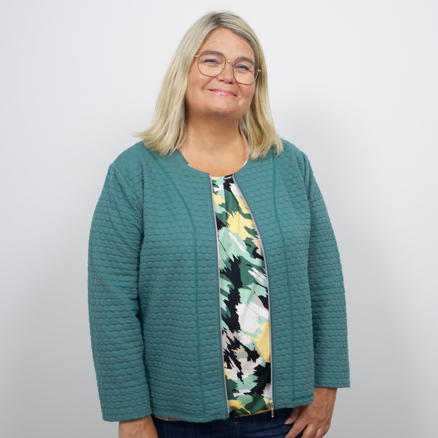 Tatina innejacka - Modell Mia i jacquard