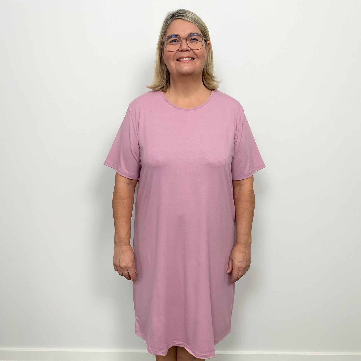 Tatina modell Luna nattlinne - Kort eller trekvarts ärm - Ekologisk bambu