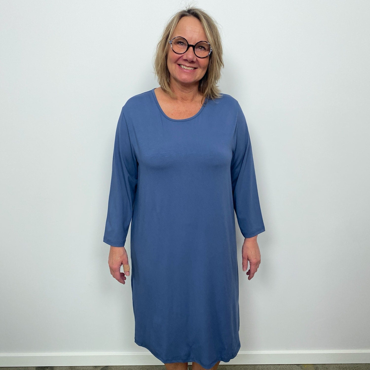 Tatina modell Luna nattlinne - Kort eller trekvarts ärm - Ekologisk bambu