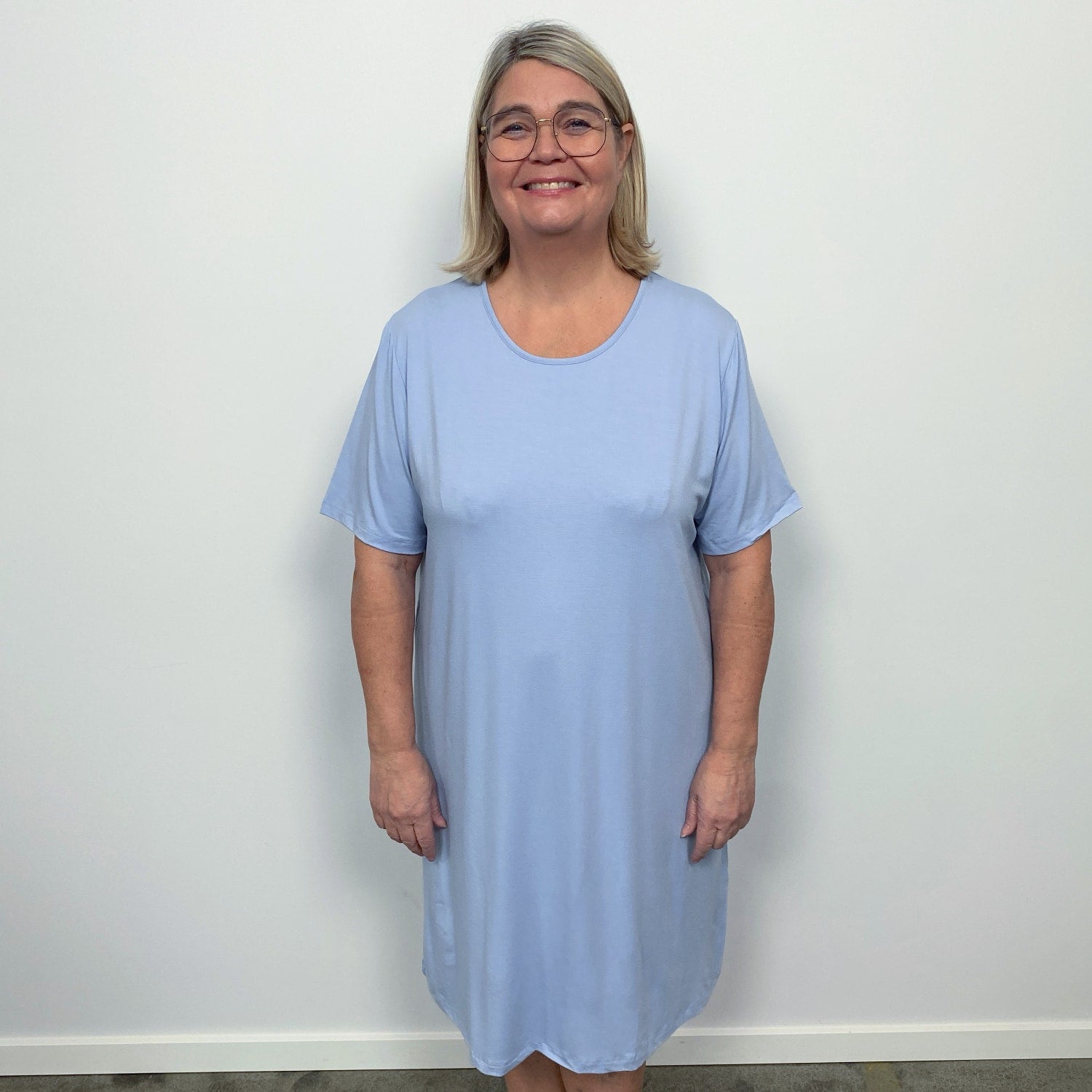 Tatina modell Luna nattlinne - Kort eller trekvarts ärm - Ekologisk bambu