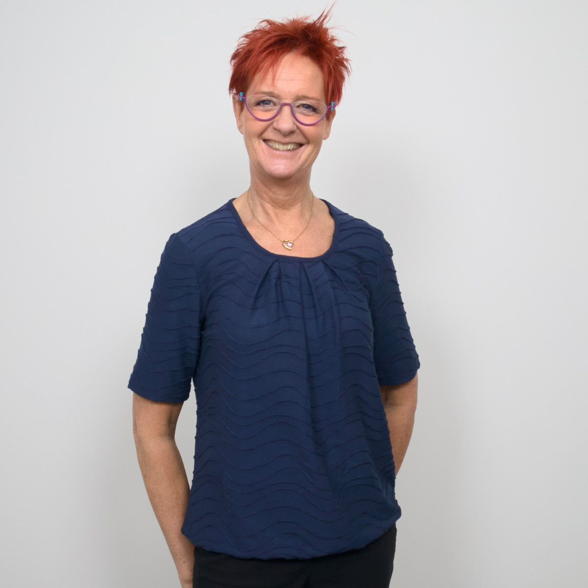 Tatina - model Sara - kort ärm - mjuk jacquardviskos