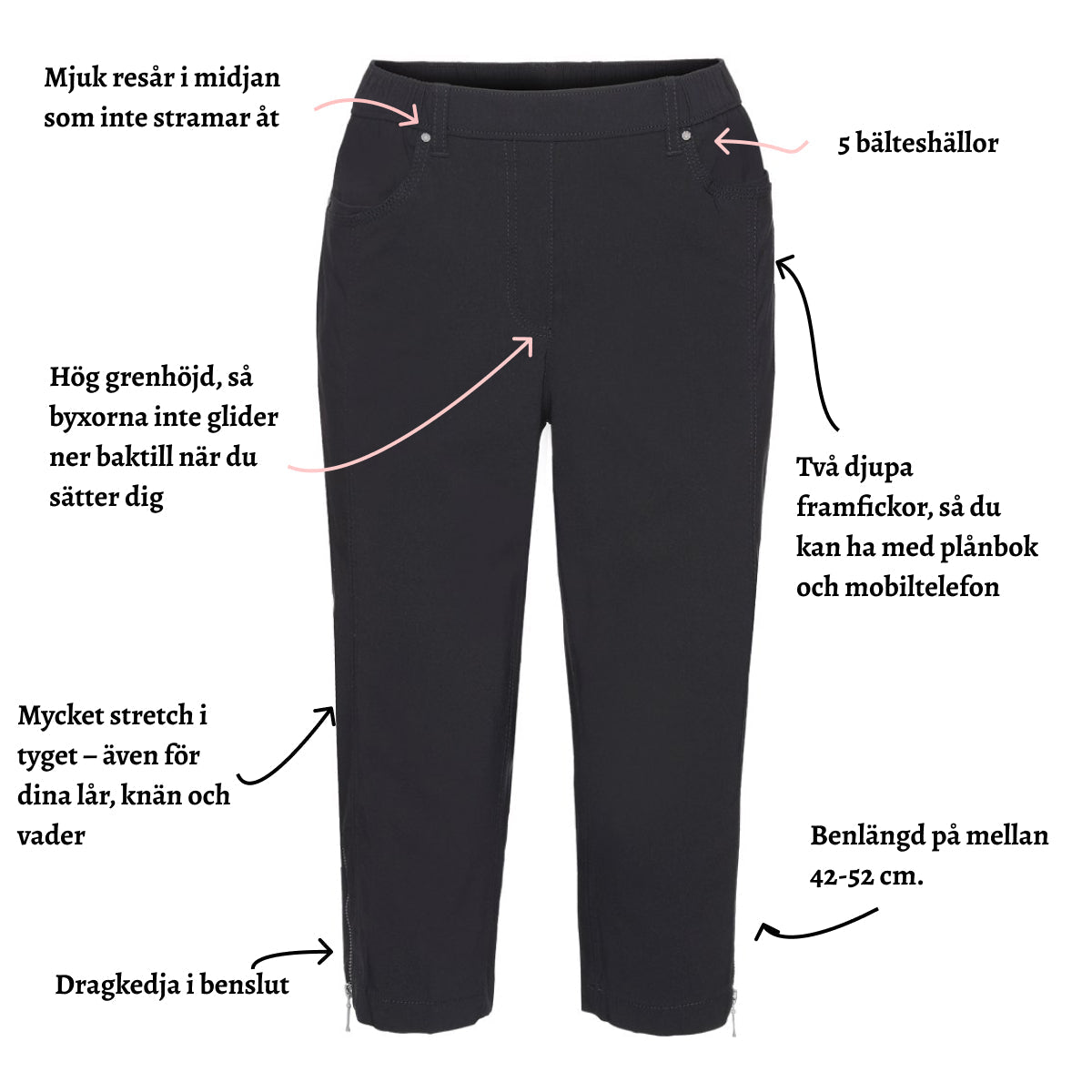 Brandtex capribyxa - 44-52 cm.