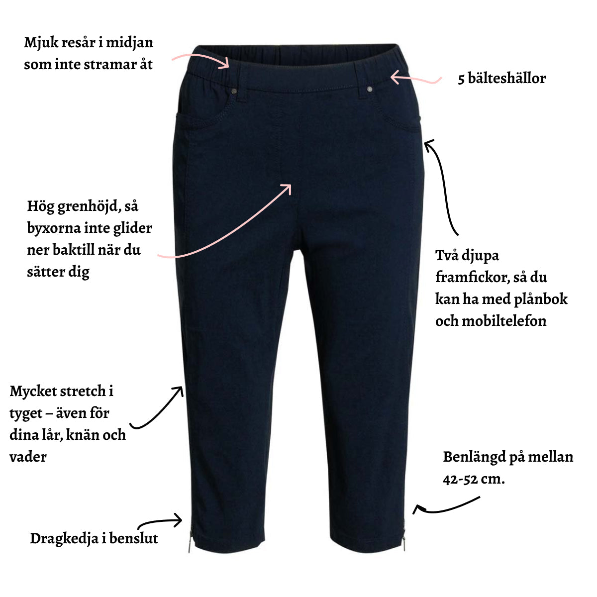 Brandtex capribyxa - 44-52 cm.