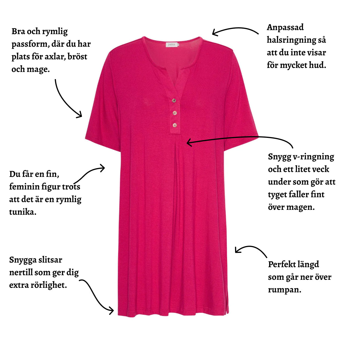 Tatina modell Ella tunika - Viskos