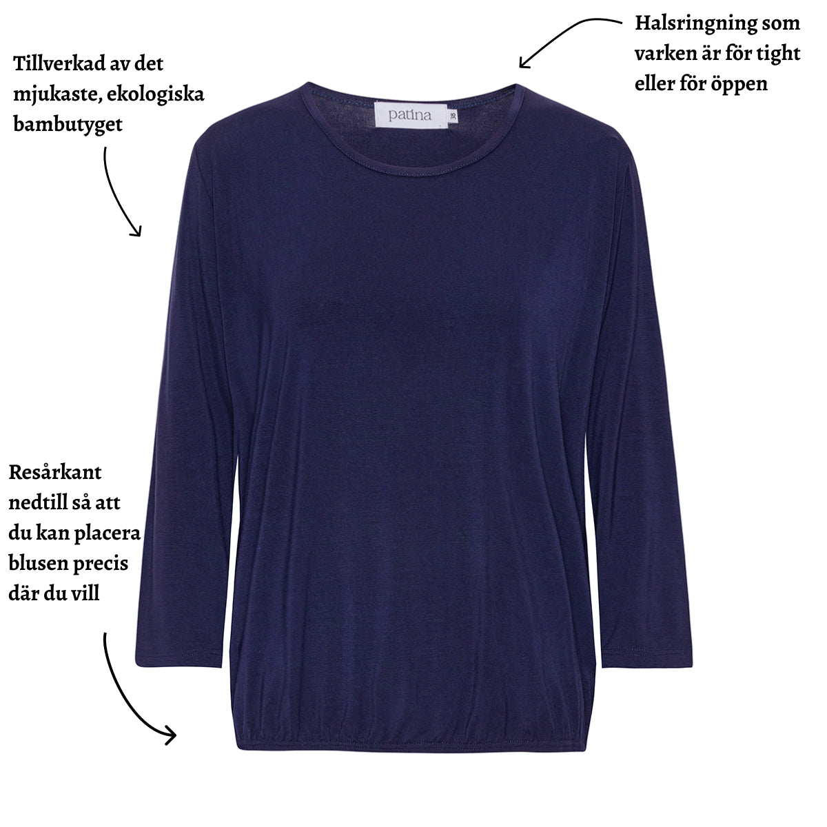 Tatina modell Ida - Mjuk loungeblus i bambu