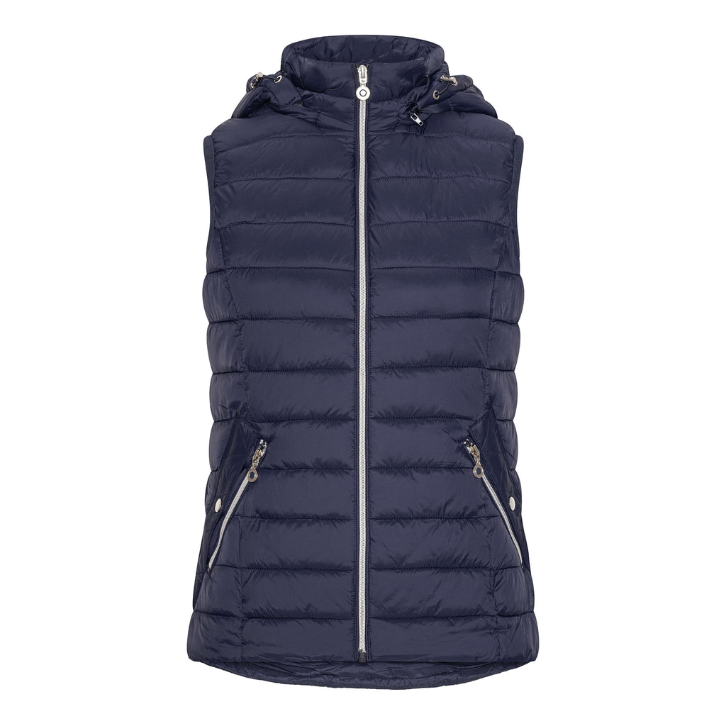 Vadderad väst med avtagbar huva från Saturne