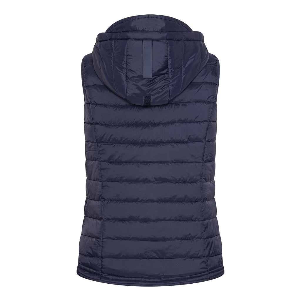 Vadderad väst med avtagbar huva från Saturne