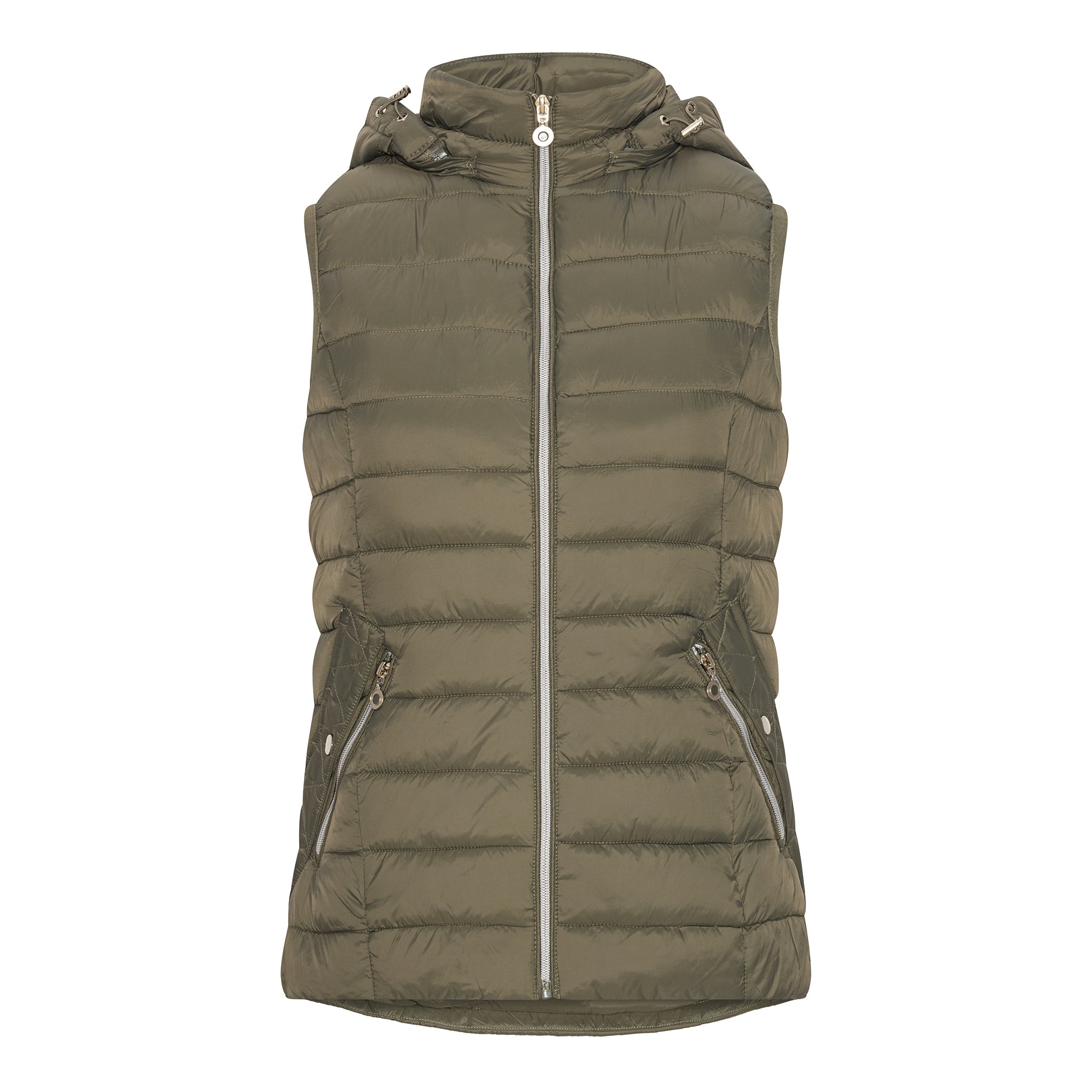 Vadderad väst med avtagbar huva från Saturne