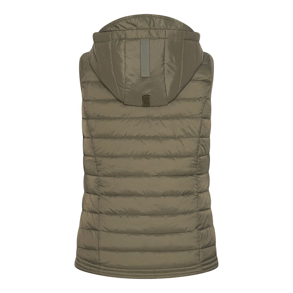 Vadderad väst med avtagbar huva från Saturne