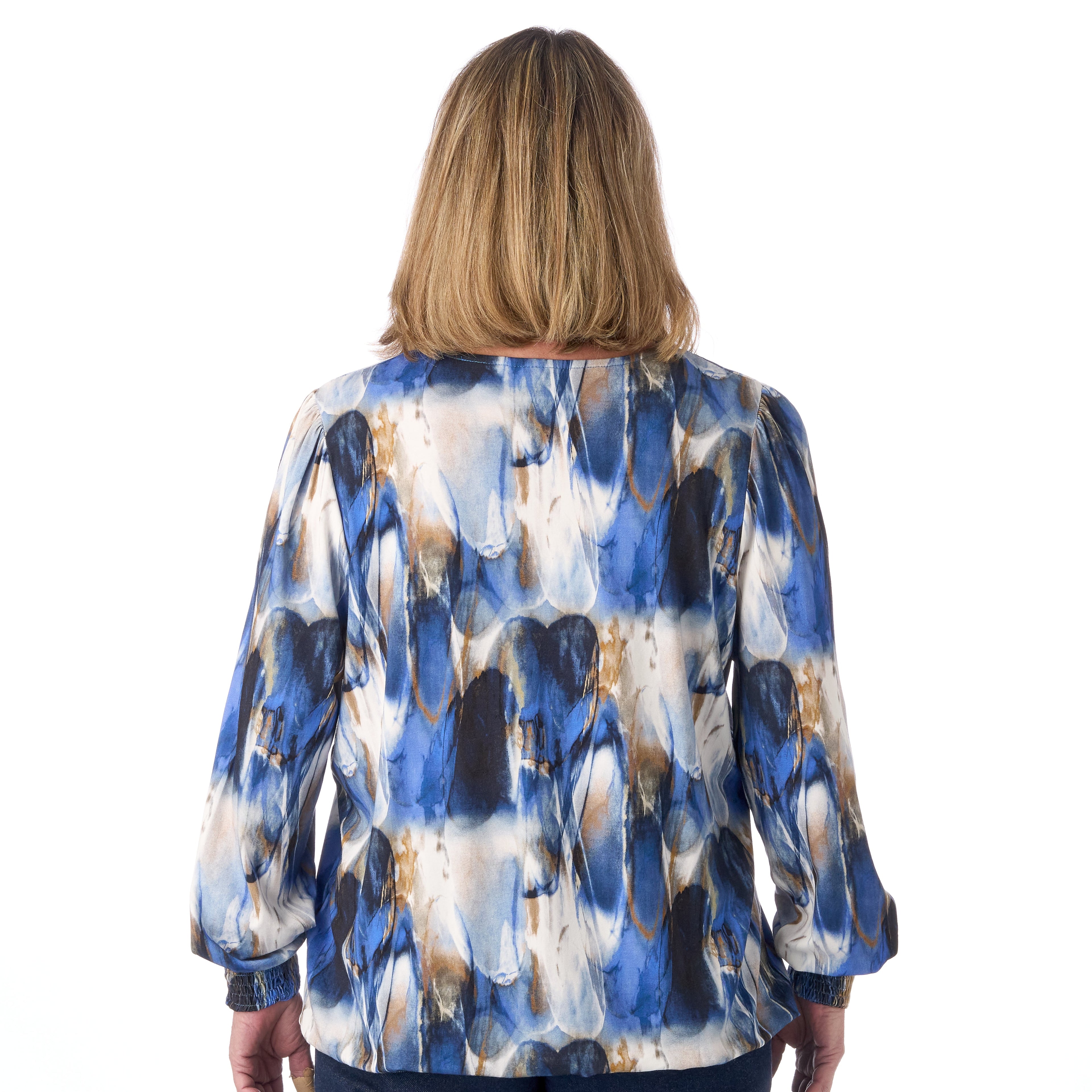 Brandtex blus i mjuk viskos