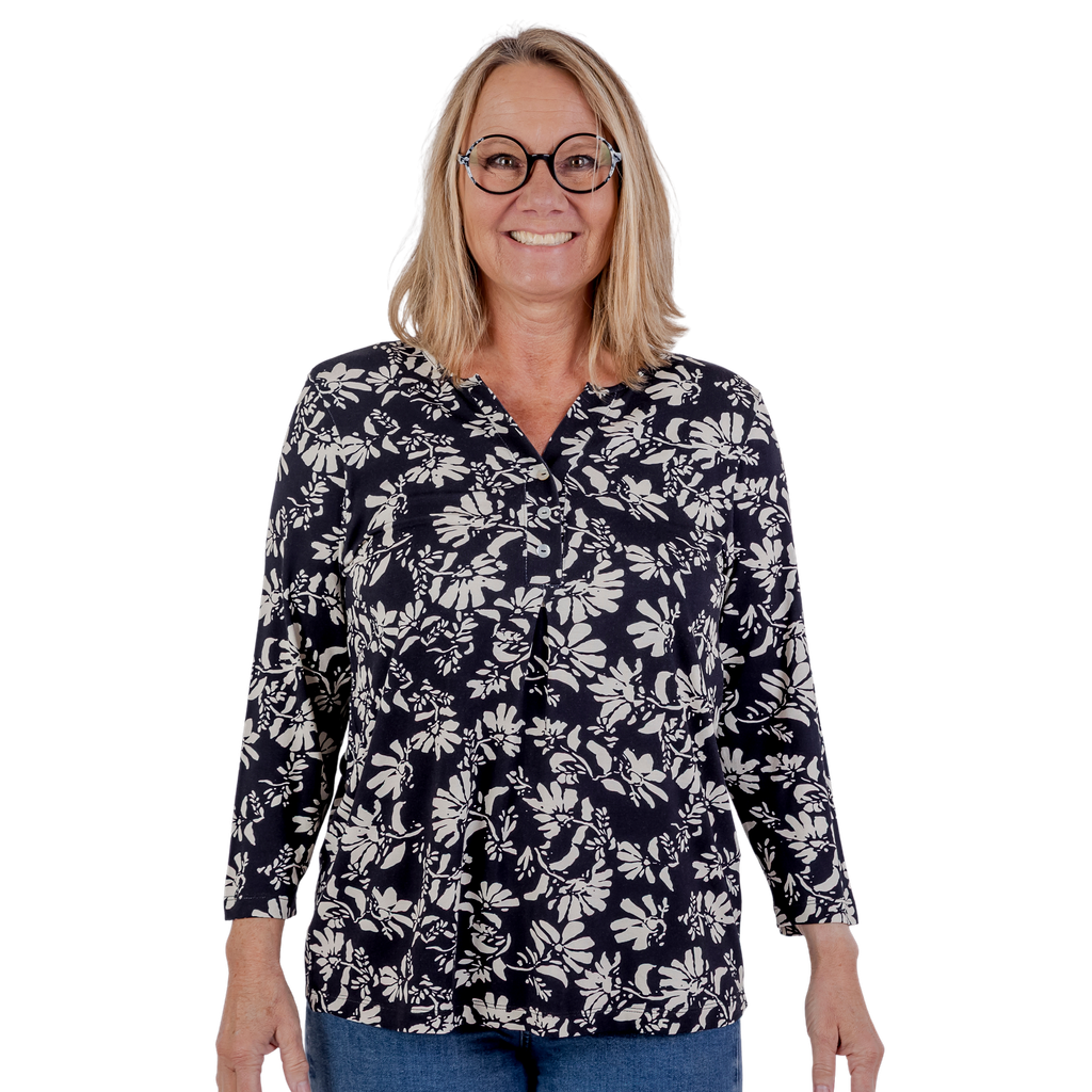 Tatina modell Sille - 3/4-ärmar - Viskos