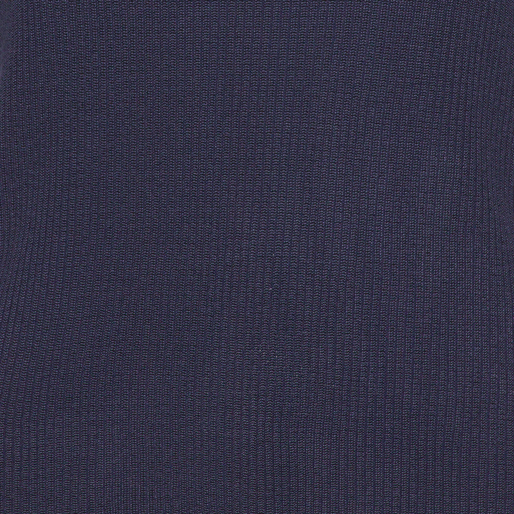 Ribbstickad tröja med hög hals och korta ärmar från Signature