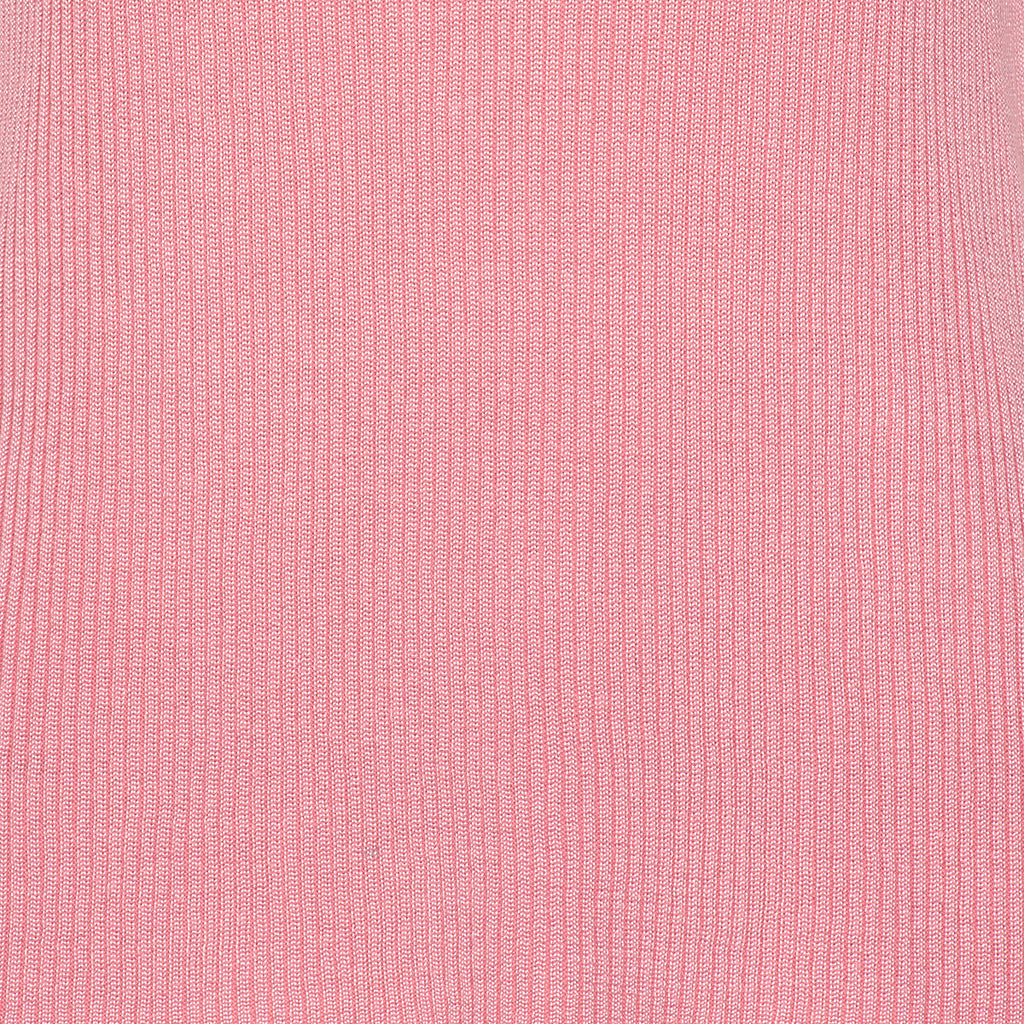 Ribbstickad tröja med hög hals och korta ärmar från Signature