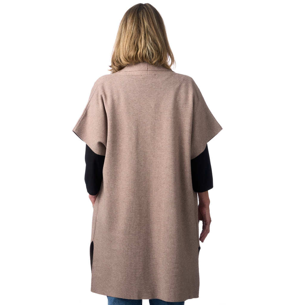 Lång stickad kofta från Signature