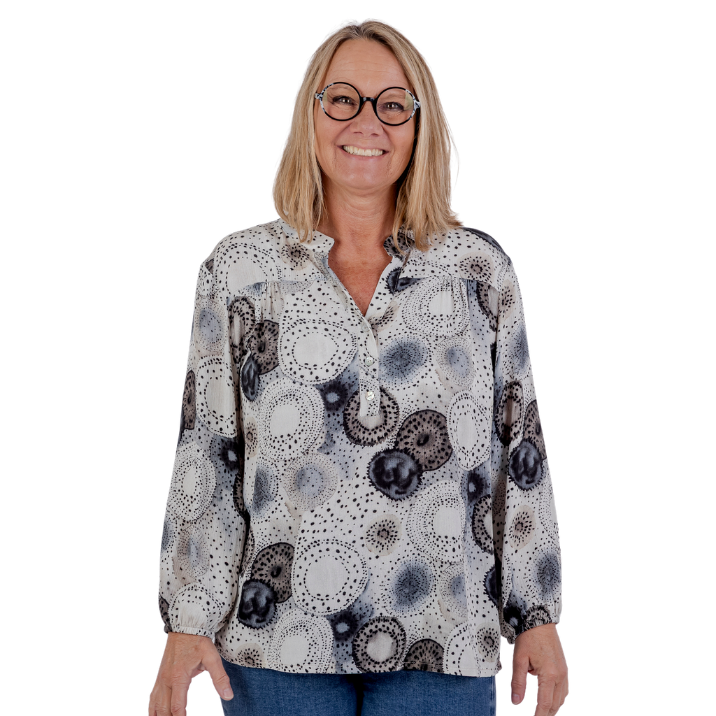 Tatina modell Eva - 3/4 ärmar - Crepe viskos med resår vid handleden