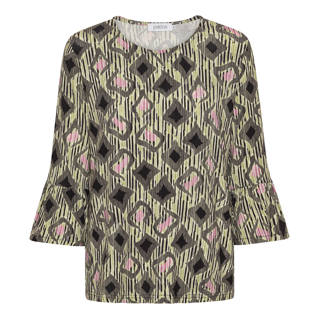 Tatina modell Clara – 3/4-ärmar med volangärmar – Viskos