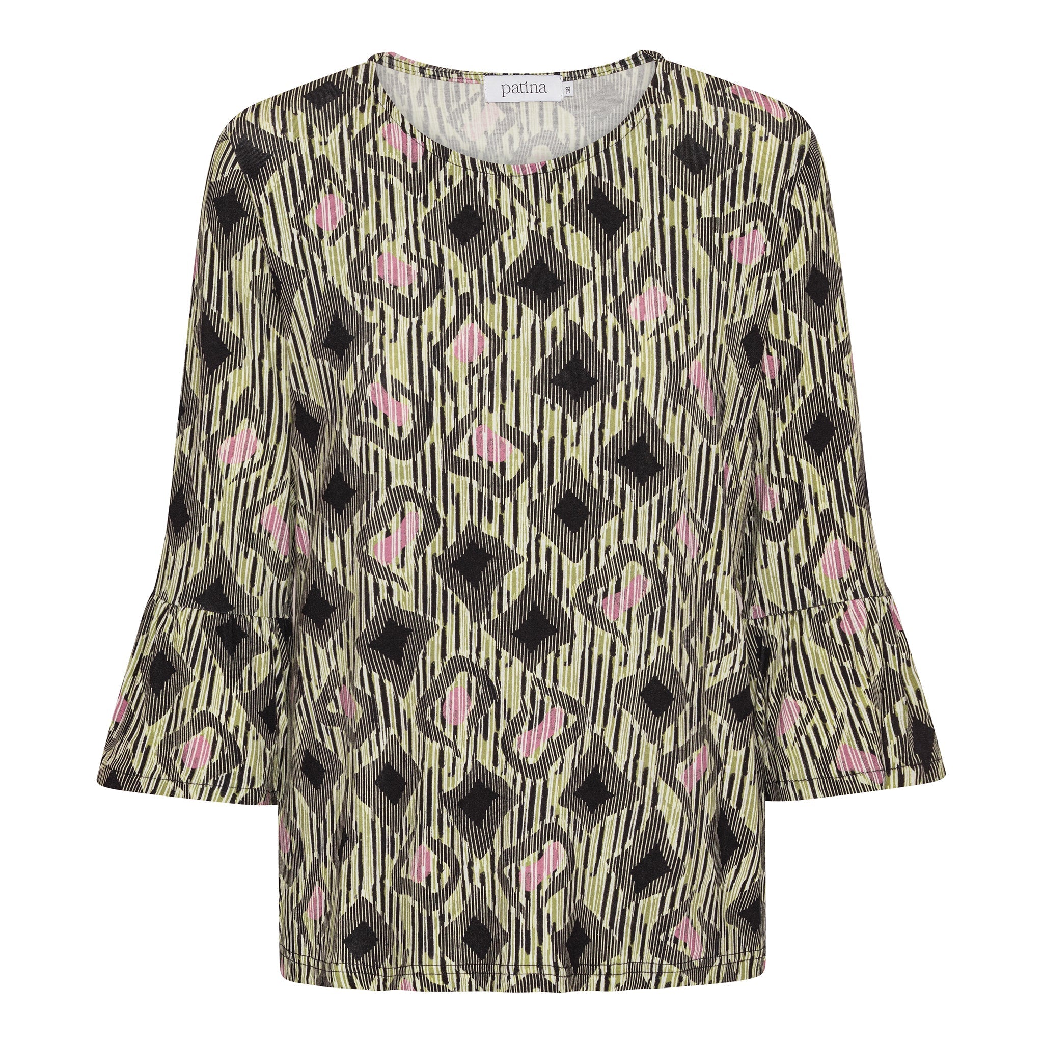 Tatina modell Clara – 3/4-ärmar med volangärmar – Viskos