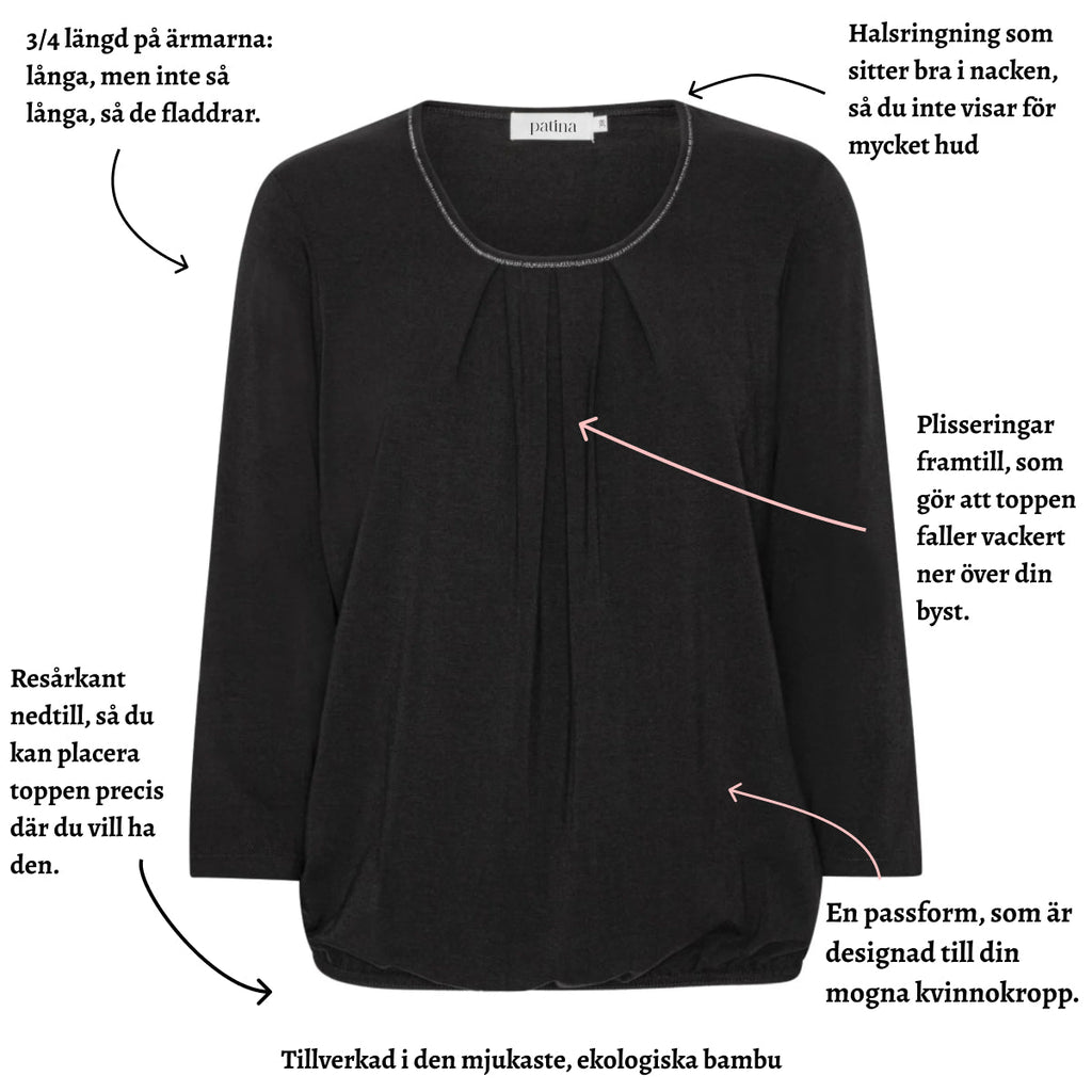 Tatina - modell Sara - 3/4 ärm - ekologisk bambu