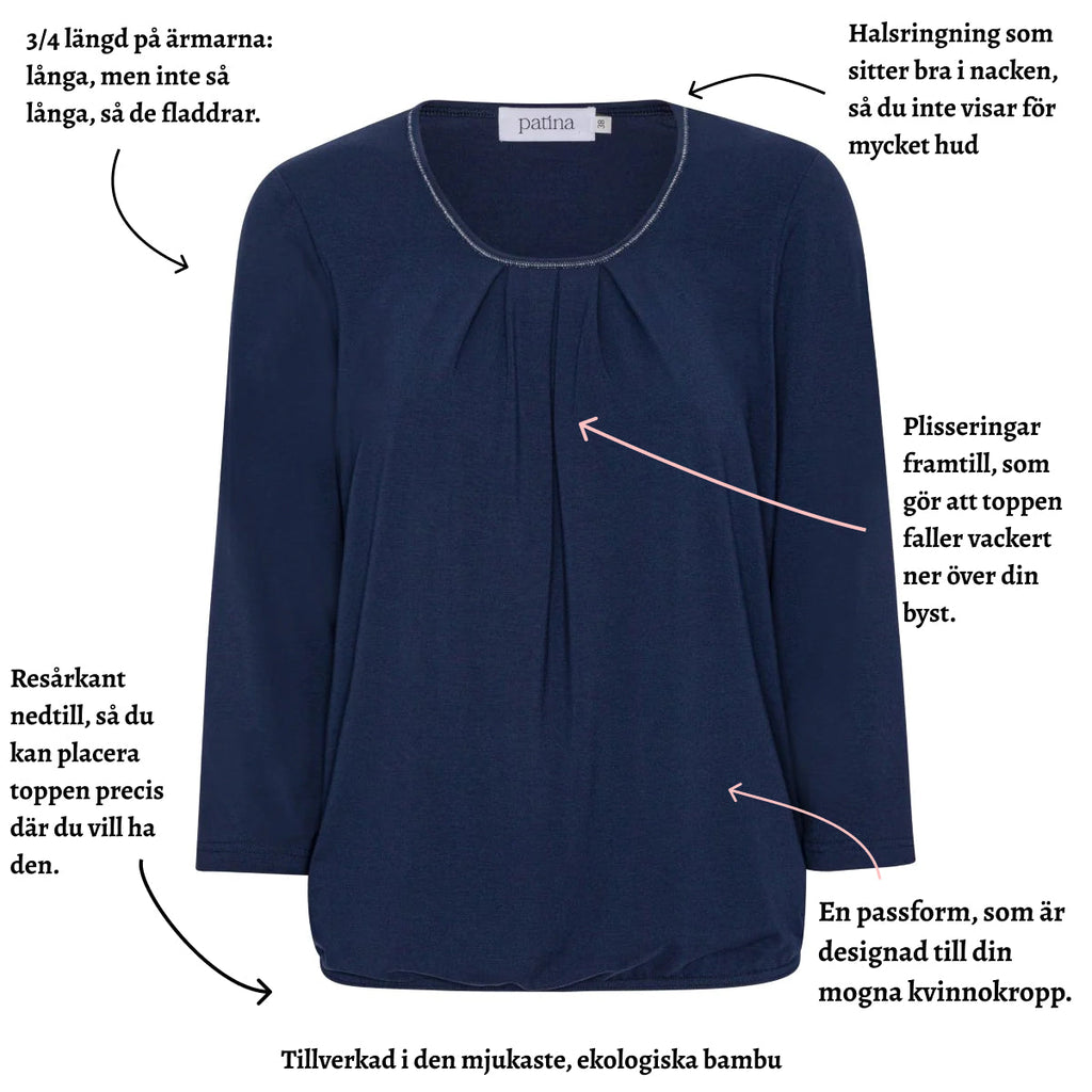 Tatina - modell Sara - 3/4 ärm - ekologisk bambu