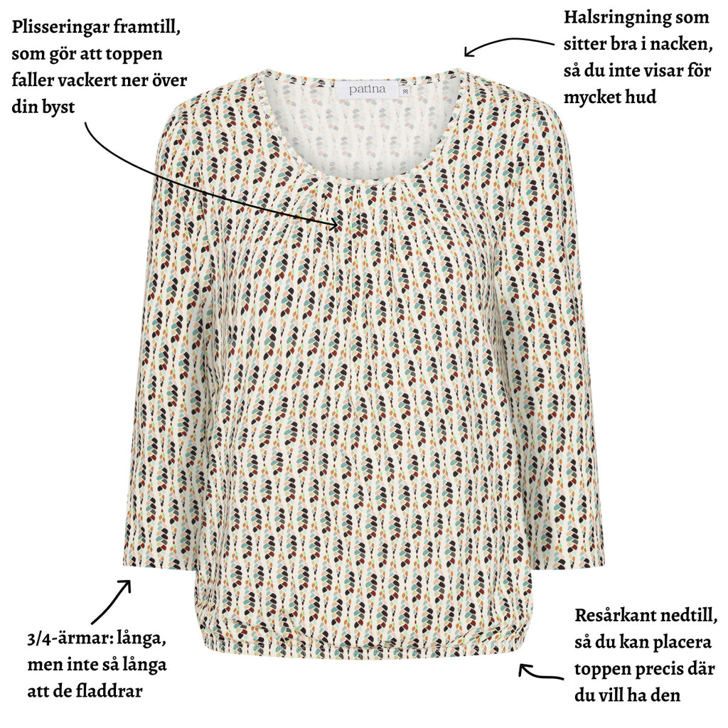 Tatina modell Sara - 3/4 ärm - Viskos