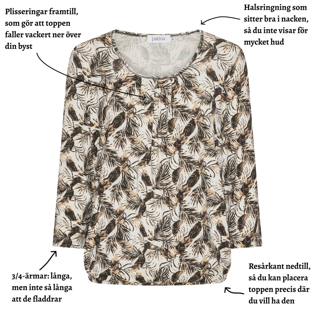 Tatina modell Sara - 3/4 ärm - Viskos