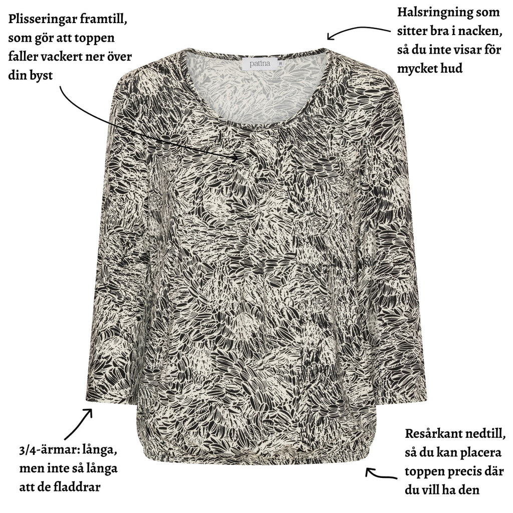 Tatina modell Sara - 3/4 ärm - Viskos