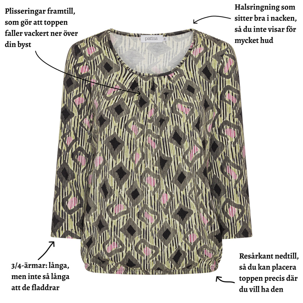 Tatina modell Sara - 3/4 ärm - Viskos