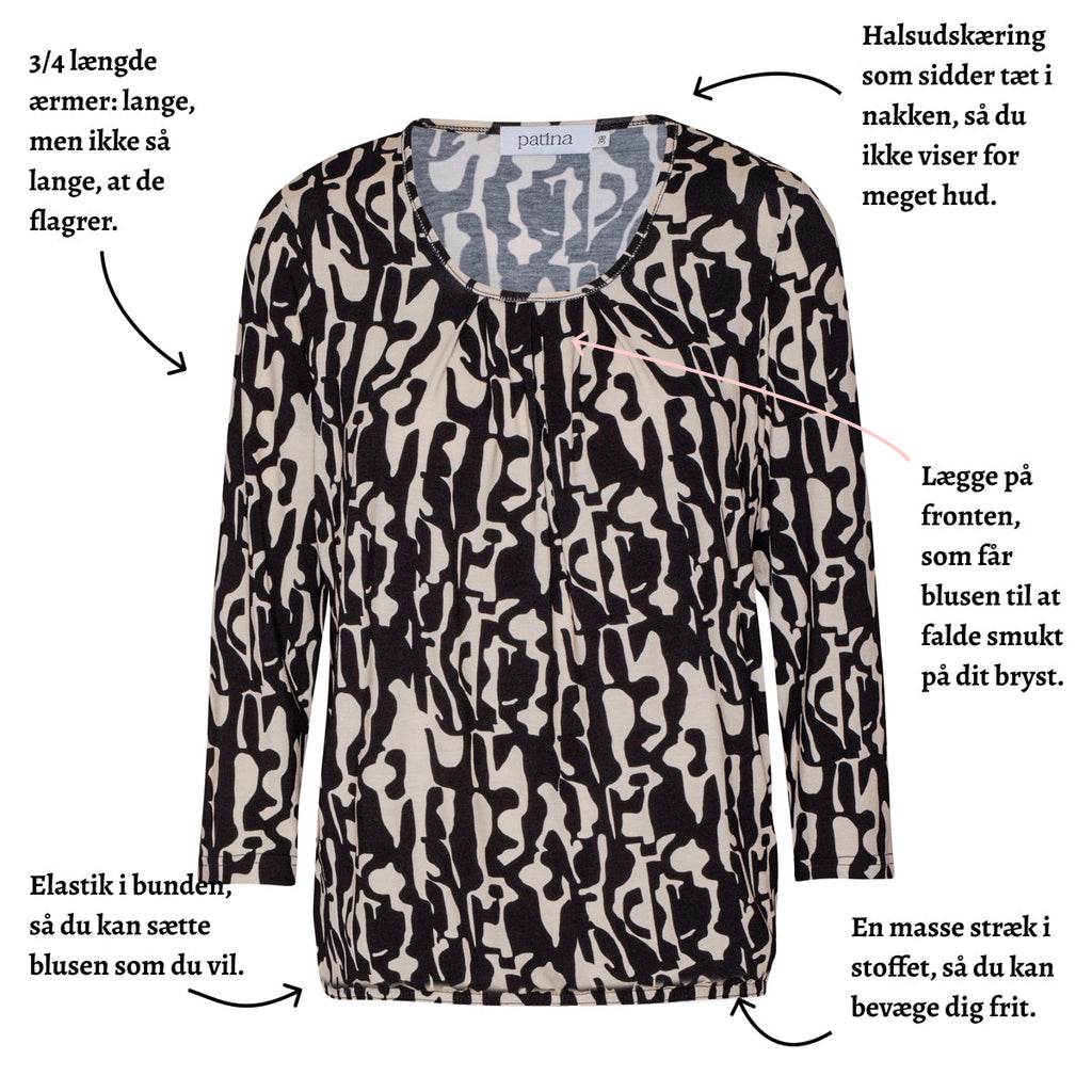 Tatina - modell Sara - 3/4 ärm - Viskos