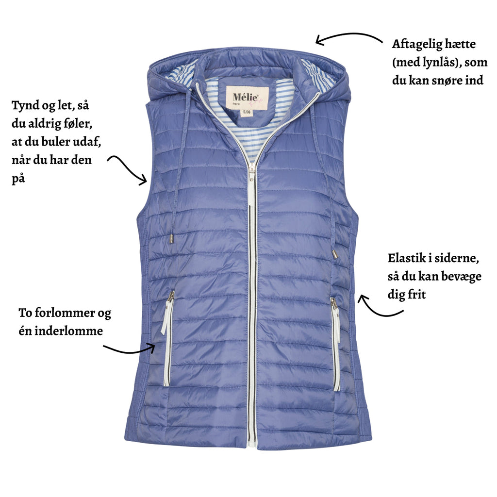 Quiltad vårväst från Melié