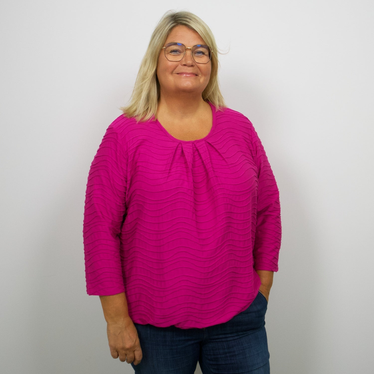 Tatina - modell Sara - 3/4 ärm - Mjuk jacquardviskos