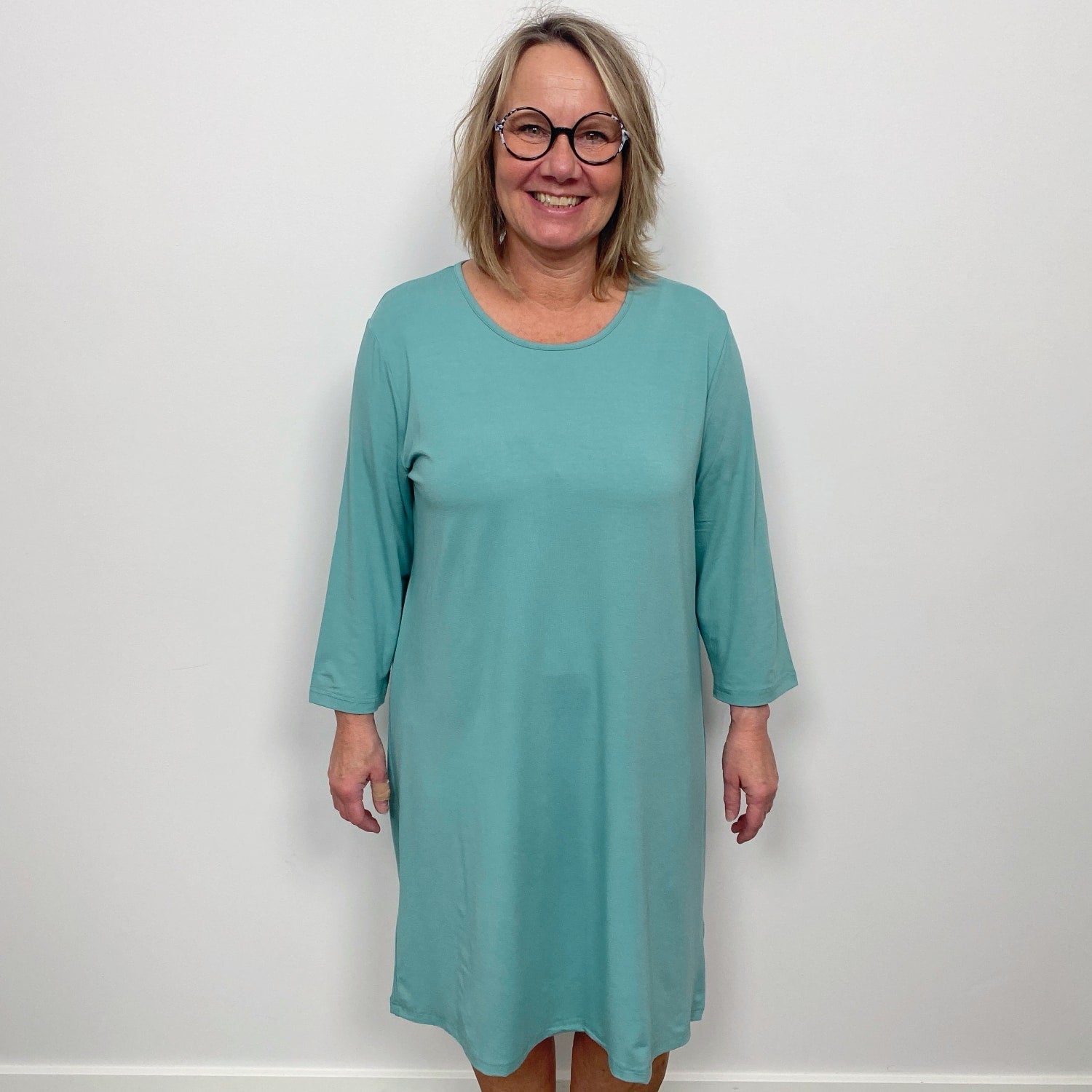 Tatina modell Luna nattlinne - Kort eller trekvarts ärm - Ekologisk bambu