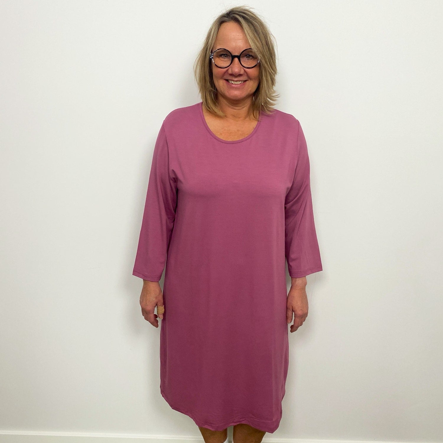 Tatina modell Luna nattlinne - Kort eller trekvarts ärm - Ekologisk bambu