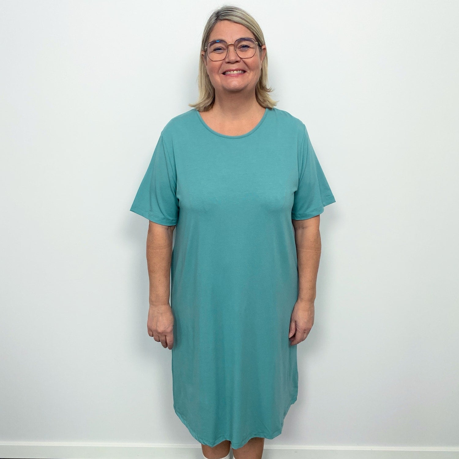 Tatina modell Luna nattlinne - Kort eller trekvarts ärm - Ekologisk bambu