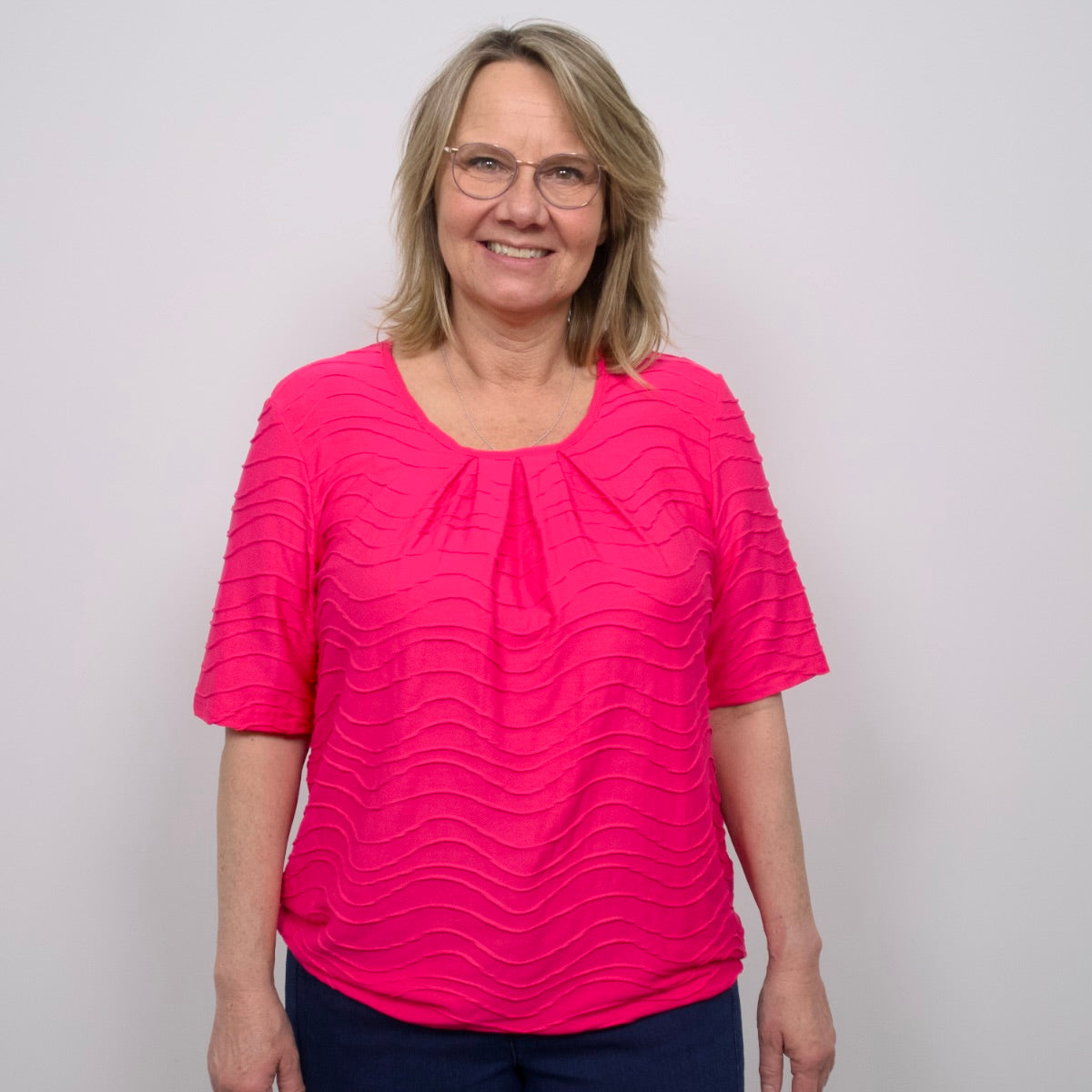 Tatina - model Sara - kort ärm - mjuk jacquardviskos