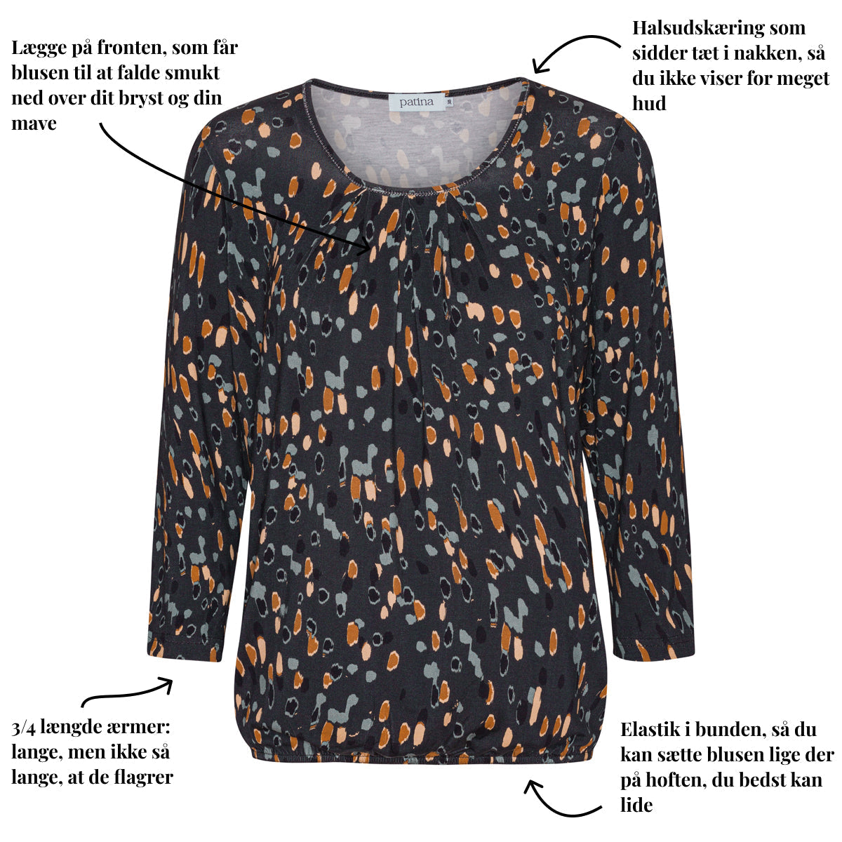 Tatina - modell Sara - 3/4 ärm - Viskos