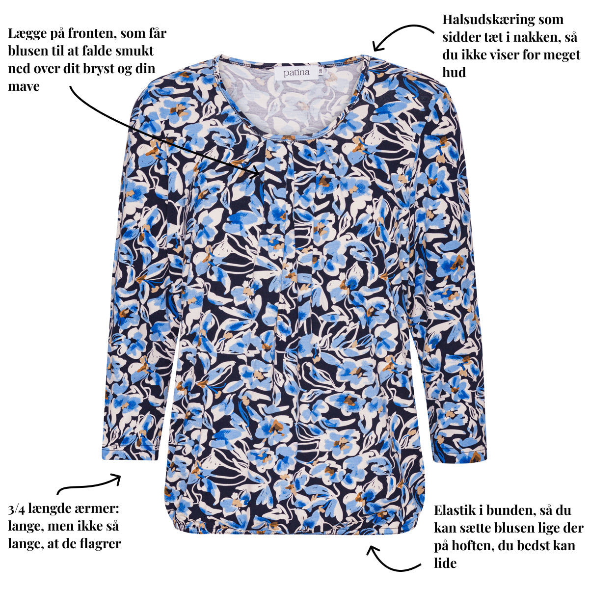 Tatina - modell Sara - 3/4 ärm - Viskos