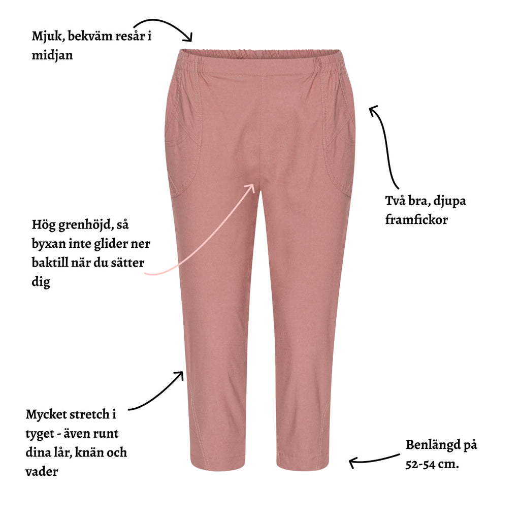 Tatina capribyxa i snygga färger - 52-54 cm.