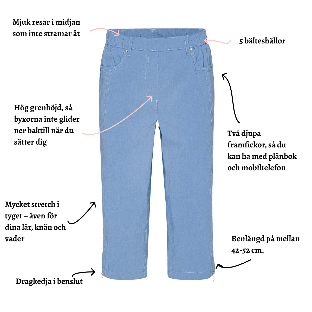 Brandtex capribyxa - 44-52 cm.