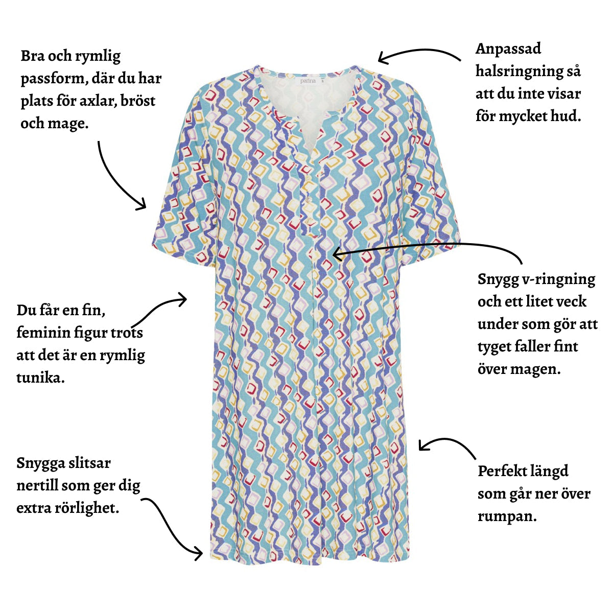 Tatina modell Ella tunika - Viskos