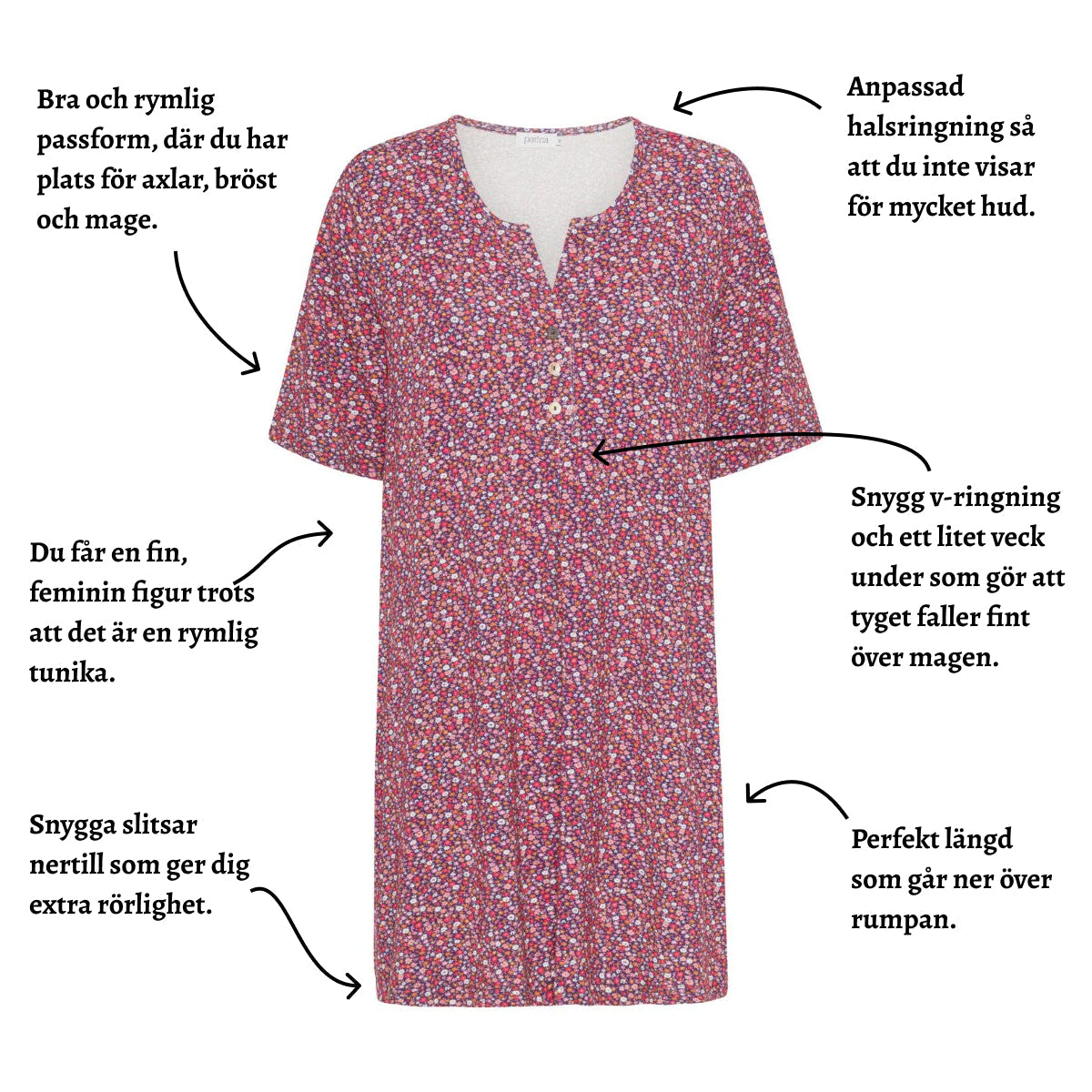 Tatina modell Ella tunika - Viskos