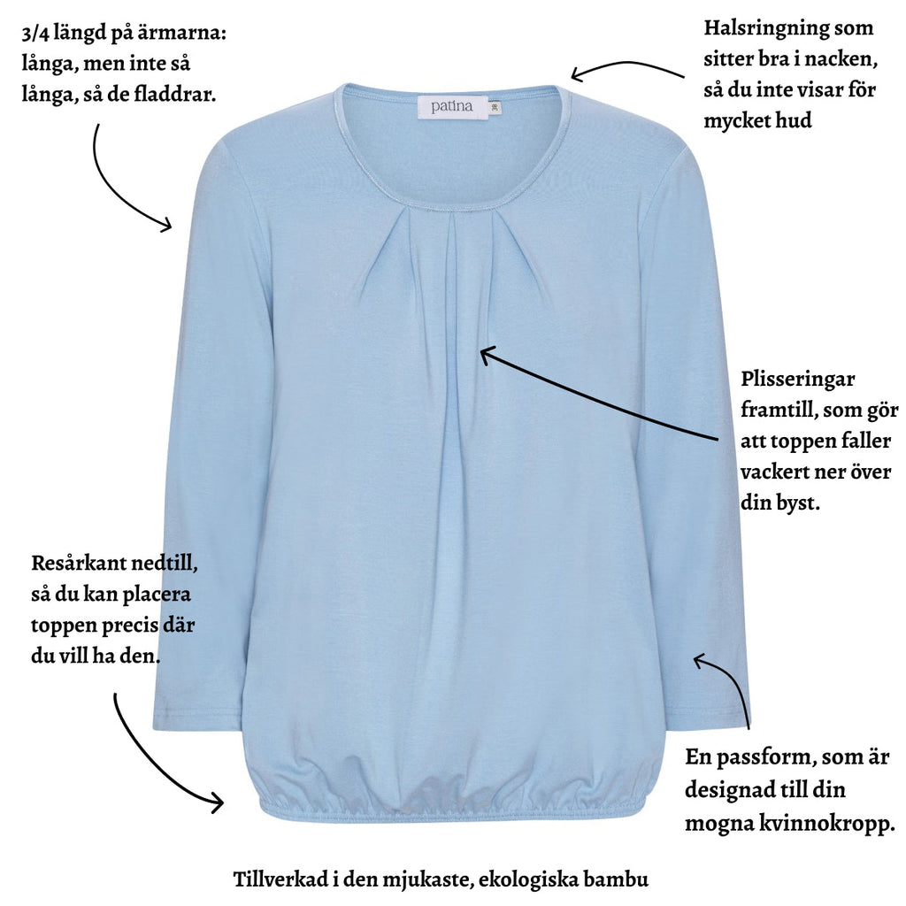 Tatina - modell Sara - 3/4 ärm - ekologisk bambu