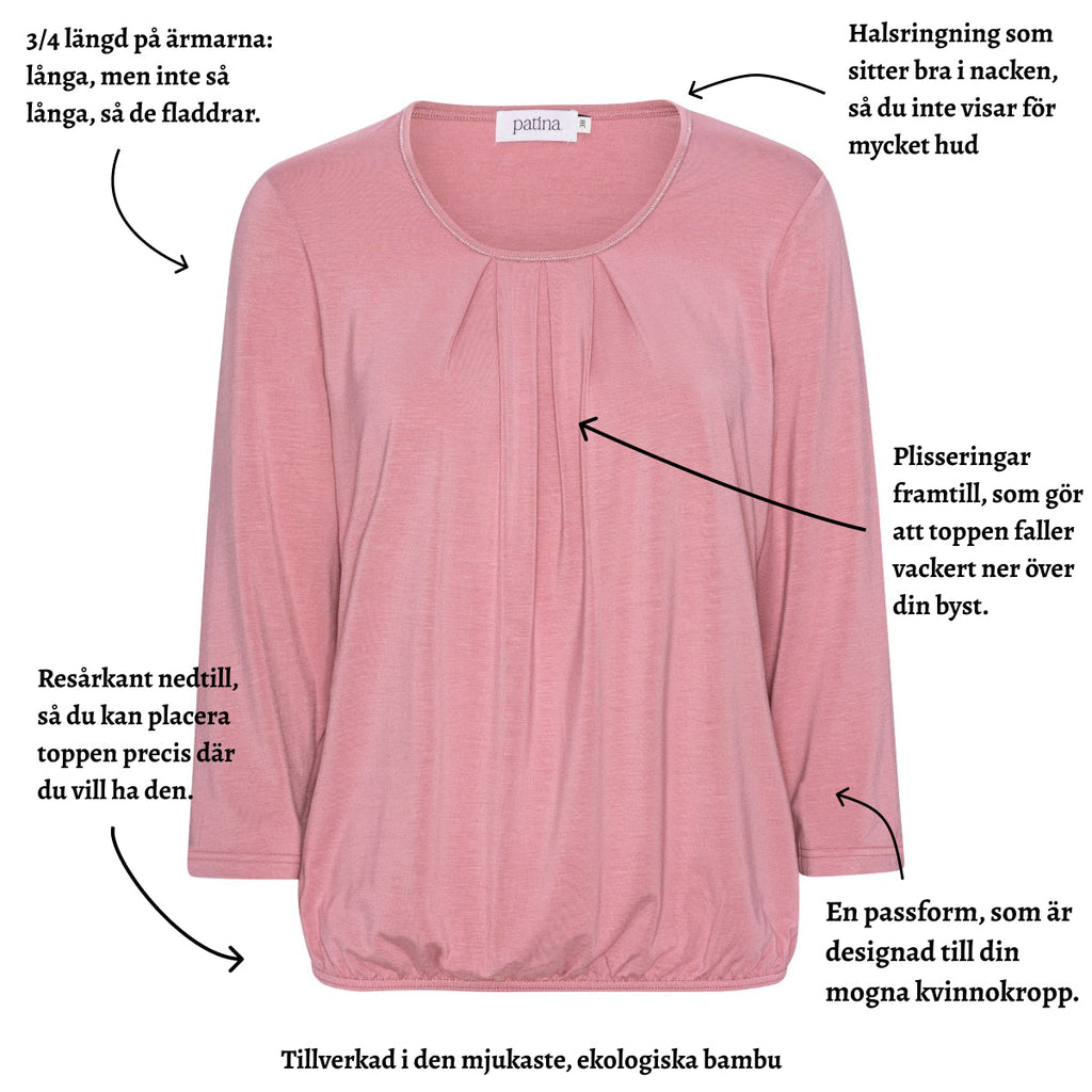 Tatina - modell Sara - 3/4 ärm - ekologisk bambu