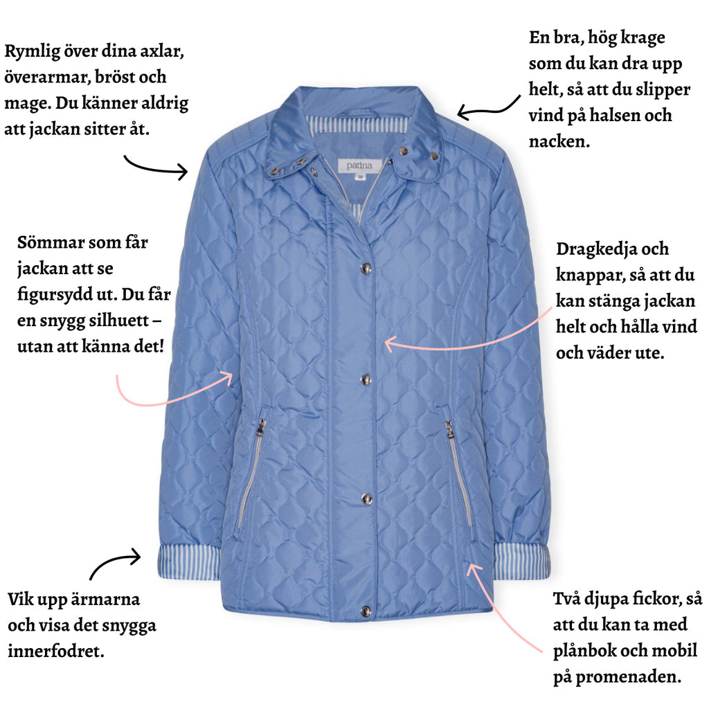 Quiltad övergångsjacka från Tatina