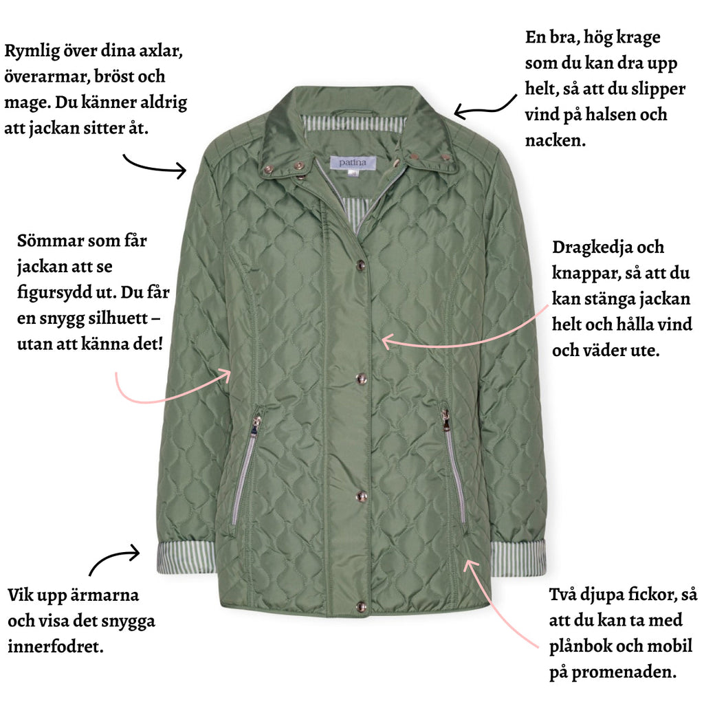 Quiltad övergångsjacka från Tatina