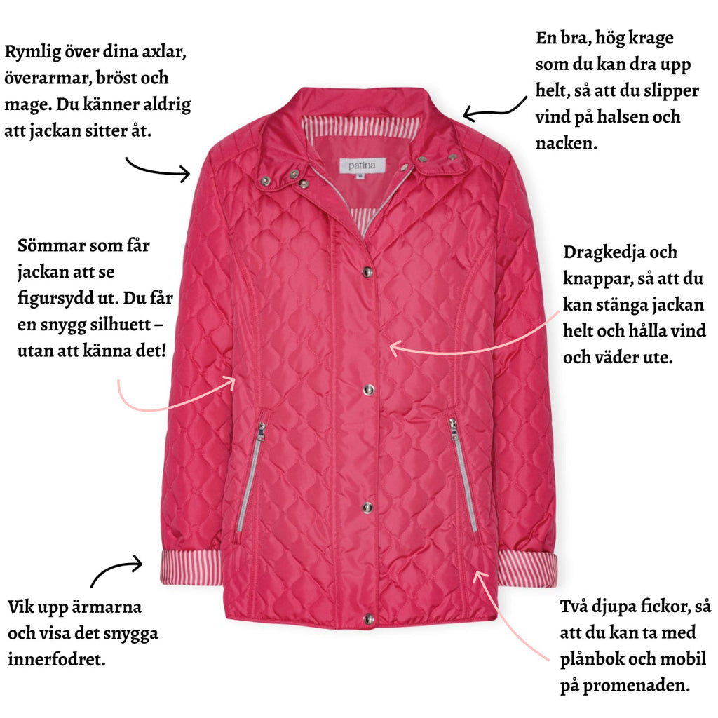 Quiltad övergångsjacka från Tatina