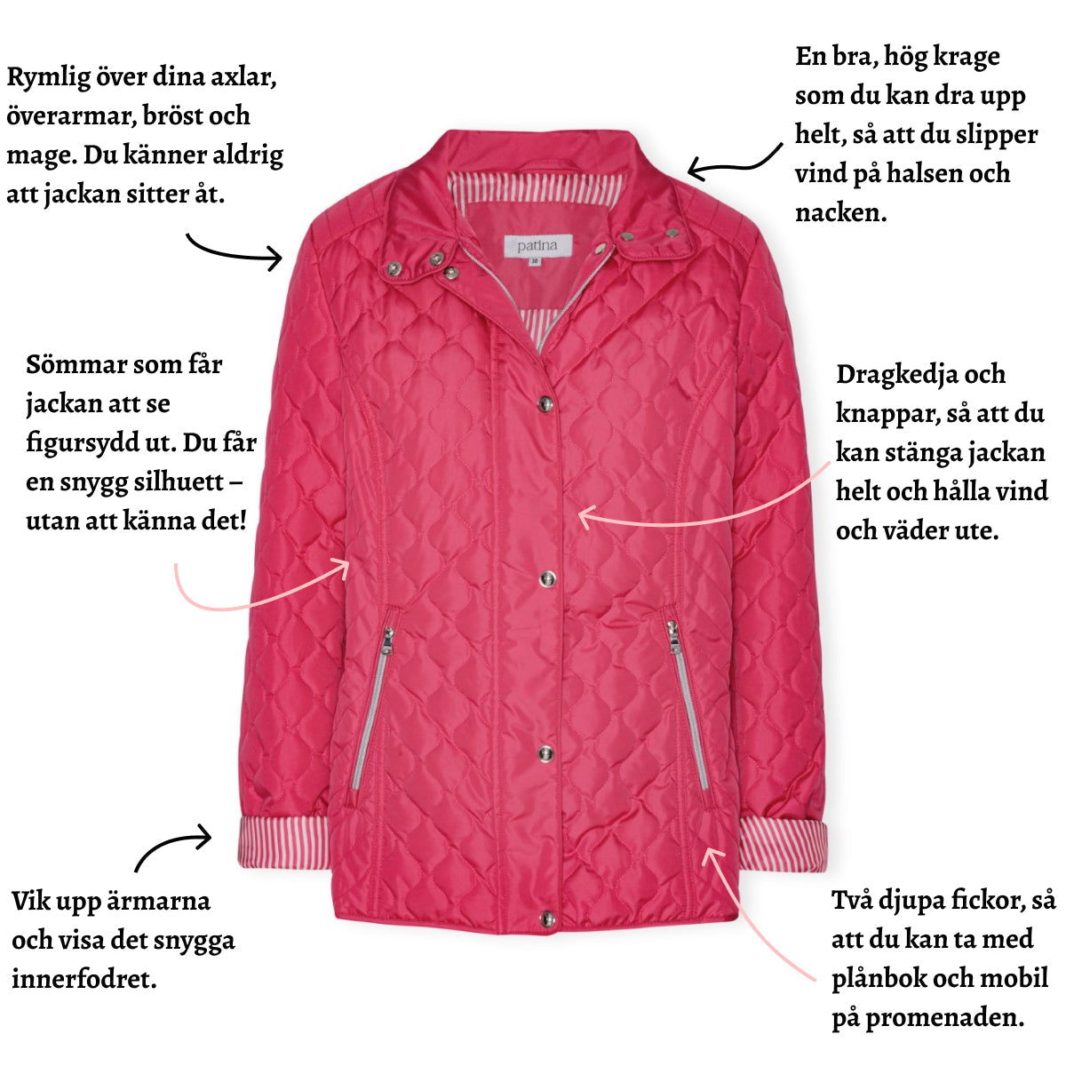 Quiltad övergångsjacka från Tatina