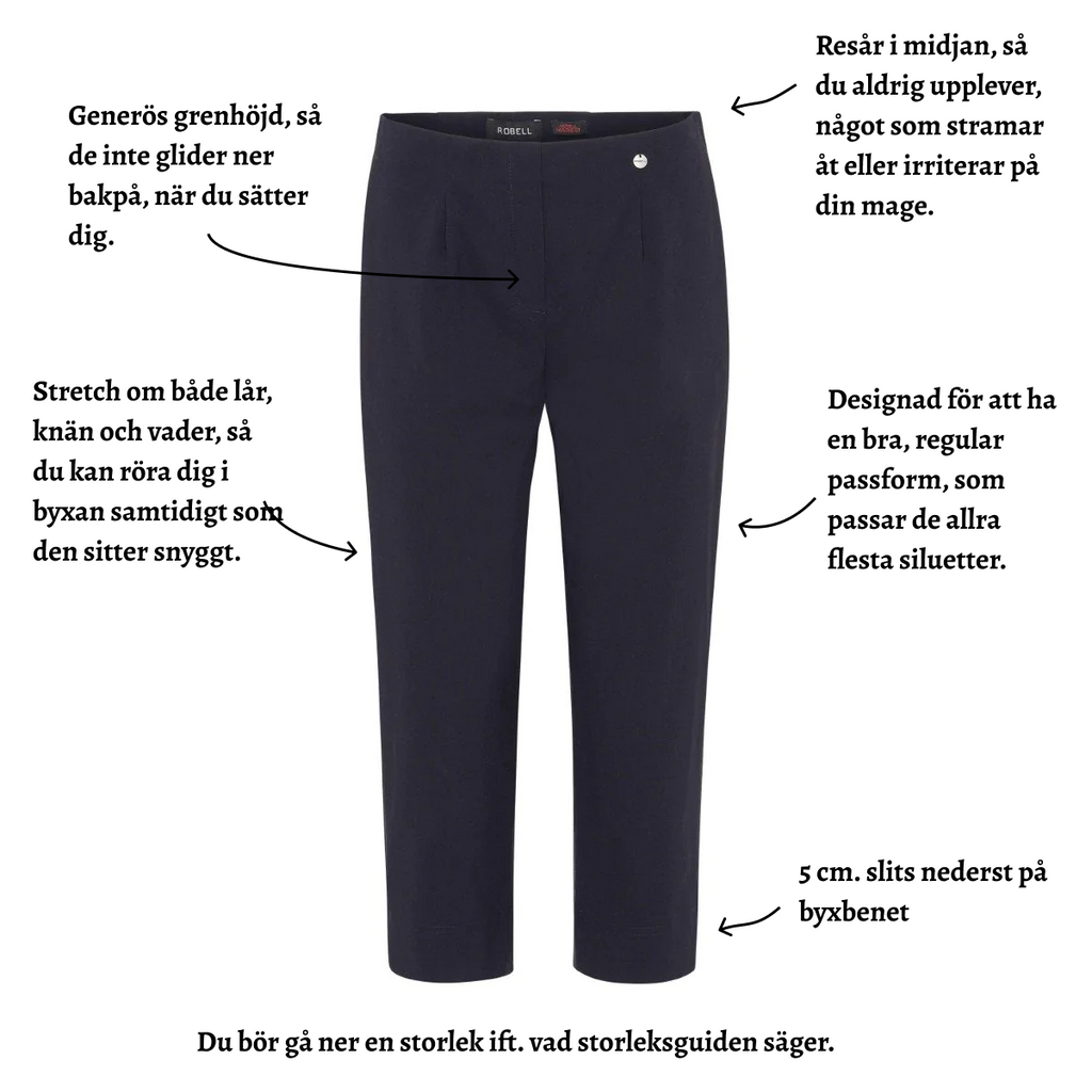 Robell modell Marie Capribyxor - 55-56 cm.