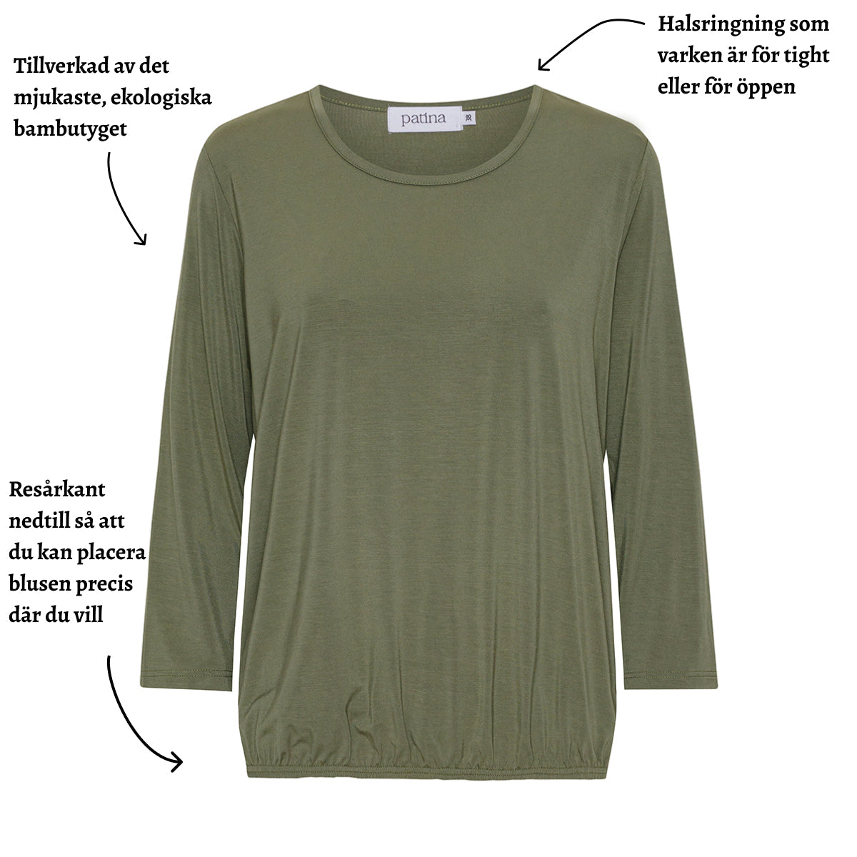 Tatina modell Ida - Mjuk loungeblus i bambu